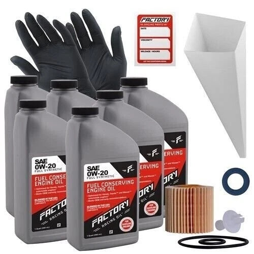 Factory Racing Parts 0w20 6qt Oil Change Kit For Lexus Nx200t Nx30