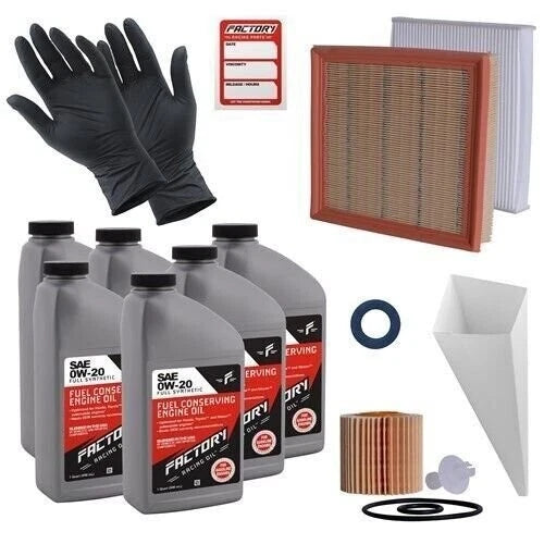 Factory Racing Parts 0w20 6qt Oil Change Kit For Toyota Sienna Lexus