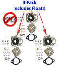 Johnson Evinrude Triple Carb Carburetor Repair Kit W/ Float 50 55 60