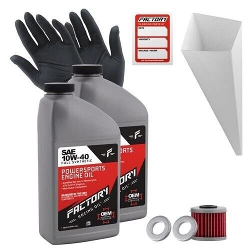 Factory Racing Parts 10W-40 2qt Oil Change Kit For Honda Crf150r
