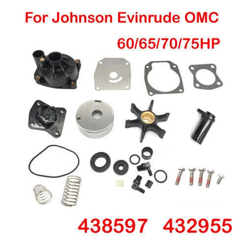 Water Pump Impeller Repair Kit Fit Johnson Evinrude Omc 60/65/70/75hp