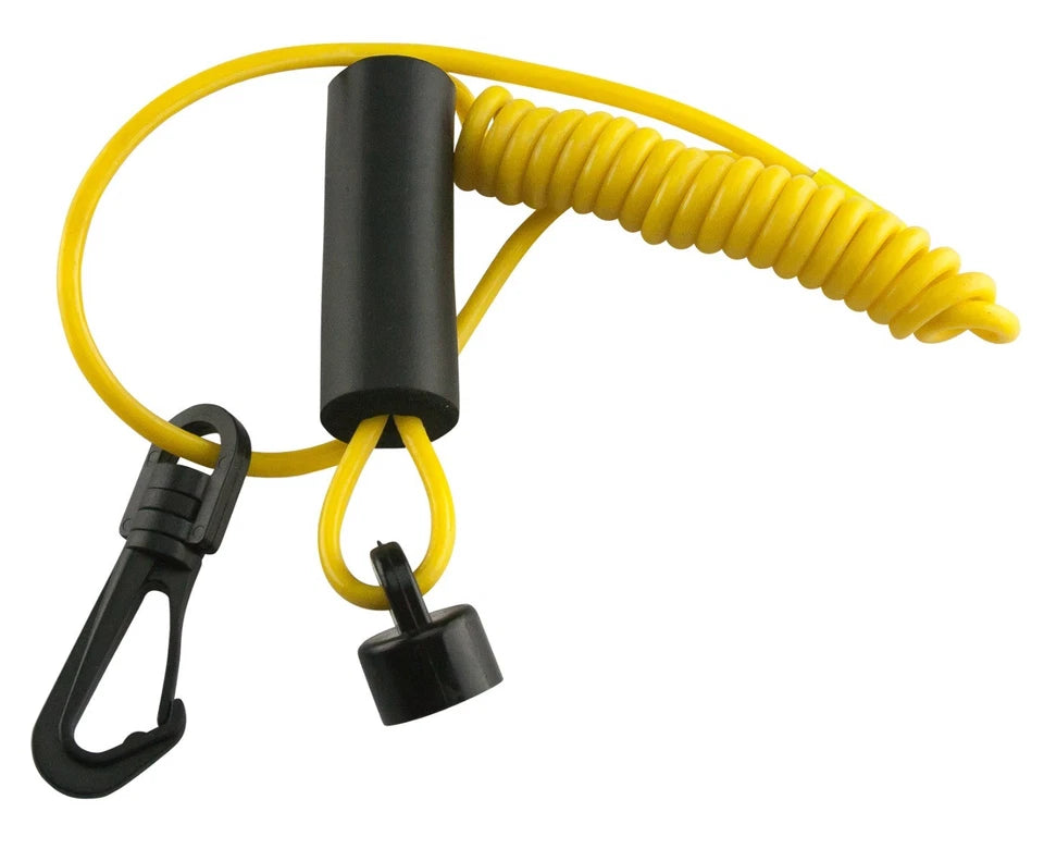 Seadoo Clip-on Non Dess High-vis Yellow Lanyard Safety Tether Key