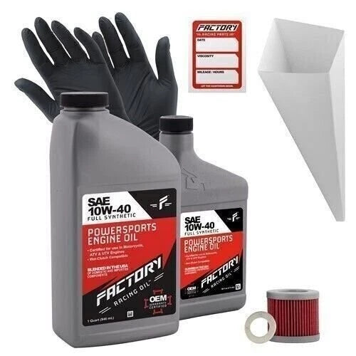 Factory Racing Parts 10w40 1.5qt Oil Change Kit For Suzuki Gn125