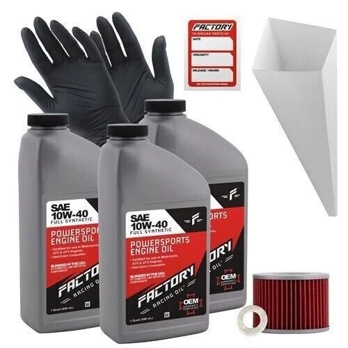 Factory Racing Parts 10w40 3qt Oil Change Kit For Kawasaki Kle250