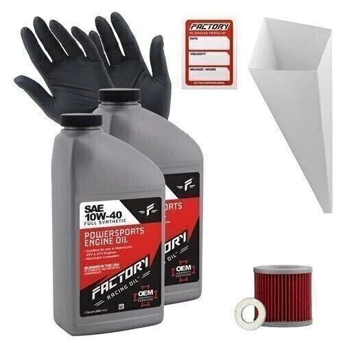 Factory Racing Parts 10w40 2qt Oil Change Kit For Kawasaki Ex305