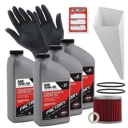 Factory Racing Parts 10w40 4qt Oil Change Kit For Suzuki Gs1000