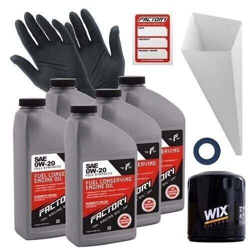 Factory Racing Parts 0w20 5qt Oil Change Kit For Toyota Highlander