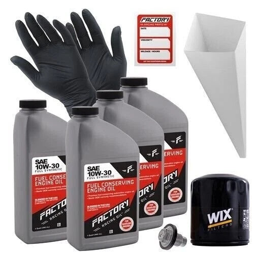 Factory Racing Parts 10w30 4qt Oil Change Kit For Plymouth Reliant