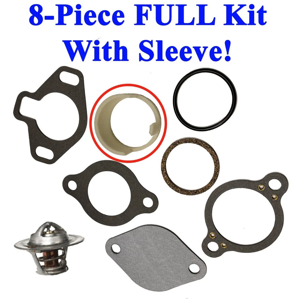 Thermostat Kit Mercruiser W Sleeve 160° 4.3l 5.0l 5.7l 7.4l 8.2l