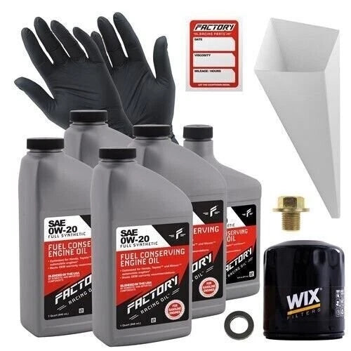 Factory Racing Parts 0w20 4.5qt Oil Change Kit For Ford Fusion, Ssv