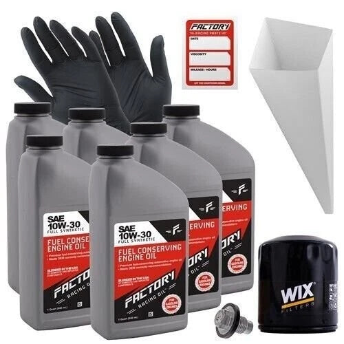 Factory Racing Parts 10w30 6qt Oil Change Kit For Jeep Cherokee