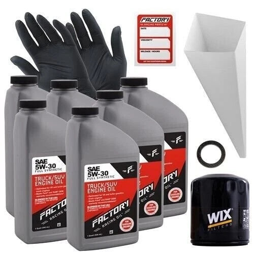 Factory Racing Parts 5w30 6qt Oil Change Kit For Mazda 3 2.3l, Cx-7