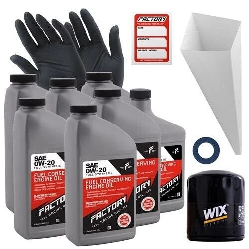 Factory Racing Parts 0w20 6.5qt Oil Change Kit For Toyota Tacoma